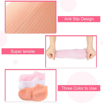 ✨ 50% OFF! Moisturizing Foot Mask Socks – Silicone gel locks in moisture, releases plant oils. Softens cracks & rough skin – wear with shoes for all‑day care! 🌿🧦
