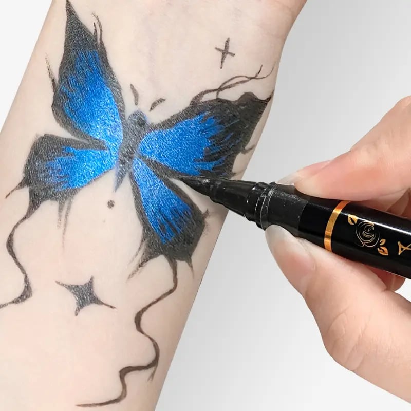🔥Hot Sale 50% OFF🎨Perfect For Unique Body Art🔥Temporary Tattoo Markers for Skin