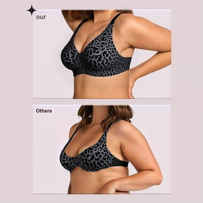 💖HOT SALE🎉Super Firming Wirefree Jelly Bra with Leopard Print 👍