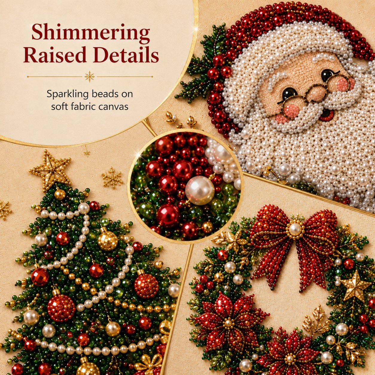 ⏳Limited-time Sale ￡7.99!!🎁💎DIY Christmas Pearl Diamond Art Kit🎨Relaxing & Beginner-Friendly🧘