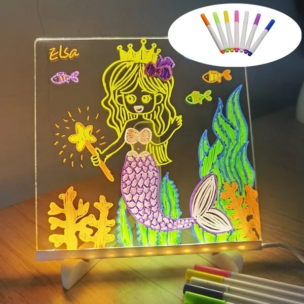 ✨LAST WEEK SPECIAL PRICE: ￡9.99!!⏳🎨Luminous Led Drawing Board For Children