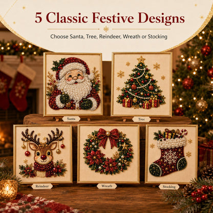 ⏳Limited-time Sale ￡7.99!!🎁💎DIY Christmas Pearl Diamond Art Kit🎨Relaxing & Beginner-Friendly🧘