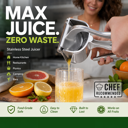 ⚡【Stainless Steel Juicer】 Blend a “Vitamin Tornado” in 30 Seconds! 🍹🔥