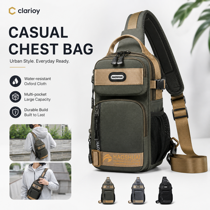 🔥Hot Sale 50% OFF💼Adjustable Oxford Cloth Casual Chest Bag – Stylish & Durable ✨