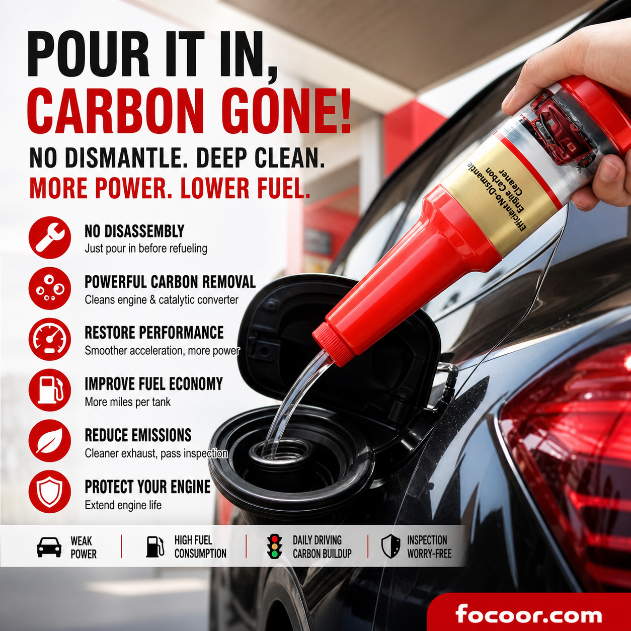 🔥Efficient No-Dismantle Engine Carbon Cleaner