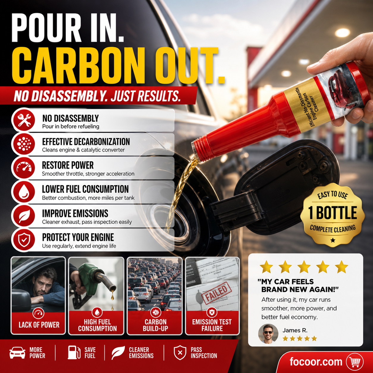 🔥Efficient No-Dismantle Engine Carbon Cleaner