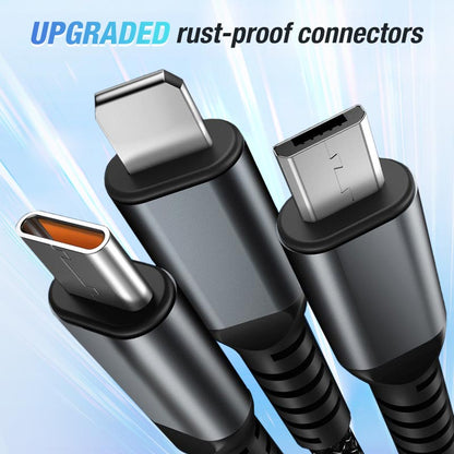 ⏳Transparent Luminous 3-in-1 Fast Charging Cable