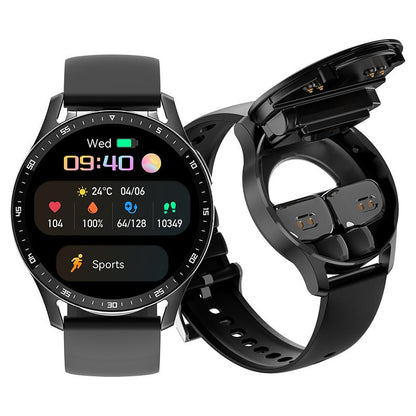 📢📢50% OFF !! ⏰2-in-1 smartwatch with built-in wireless earbuds 🎧️