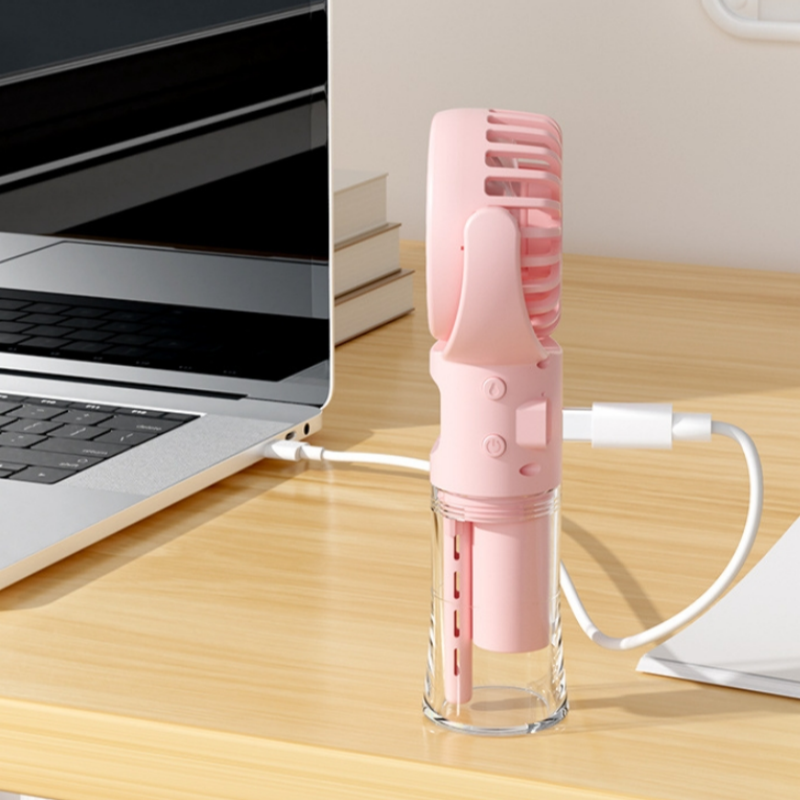 ❄️🌬️50% OFF !!!🌊Portable Rechargeable Handheld Misting Fan