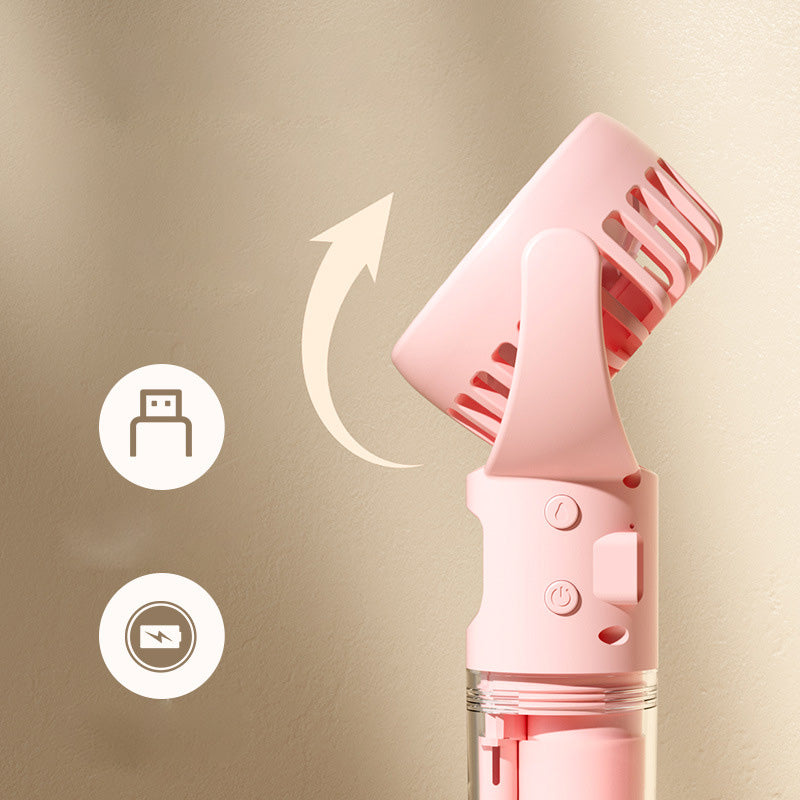❄️🌬️50% OFF !!!🌊Portable Rechargeable Handheld Misting Fan