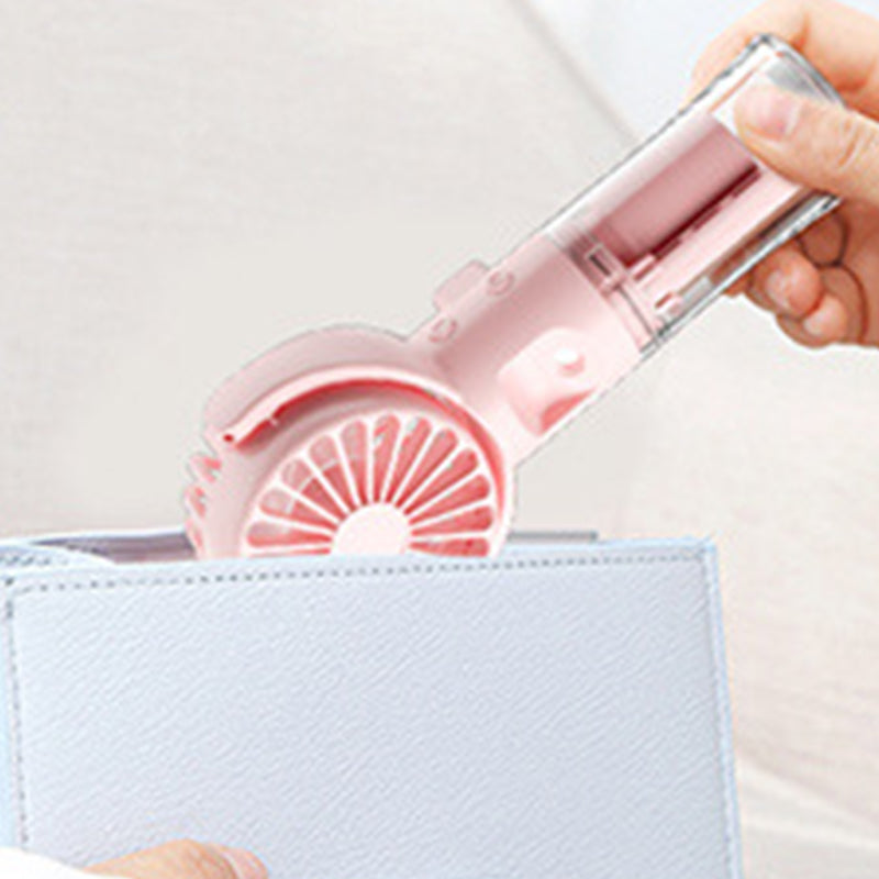 ❄️🌬️50% OFF !!!🌊Portable Rechargeable Handheld Misting Fan