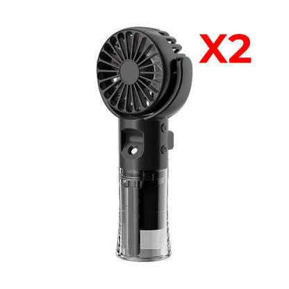 ❄️🌬️50% OFF !!!🌊Portable Rechargeable Handheld Misting Fan