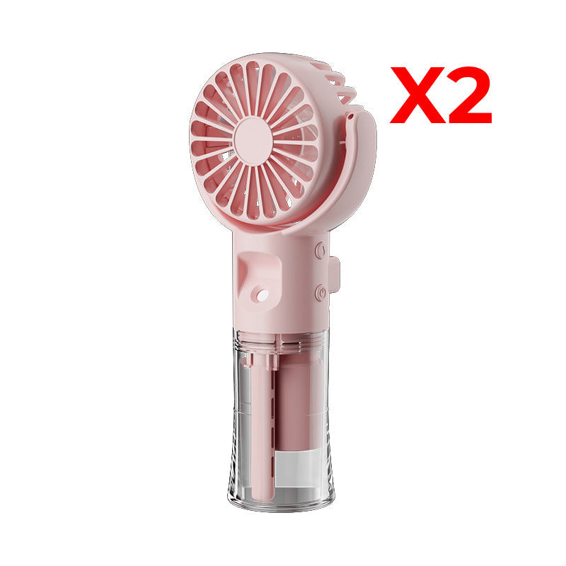❄️🌬️50% OFF !!!🌊Portable Rechargeable Handheld Misting Fan