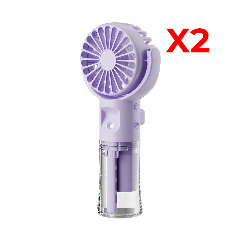 ❄️🌬️50% OFF !!!🌊Portable Rechargeable Handheld Misting Fan