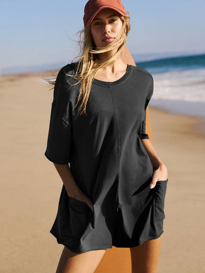 💐50% OFF ! Open-Back Romper – Slimming Fit, Casual Elegance 💃