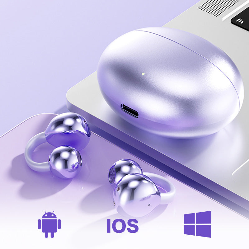 🎧 50% OFF NOW! 💎 Bluetooth 5.4 Clip-On Open Ear Earbuds – Noise cancelling & stereo sound – Perfect for sports, calls or travel – secure fit, long battery 🔋✨🏃‍♂️