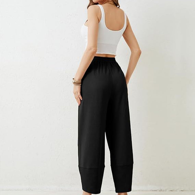 🎉Women's casual ankle trousers with loose fit and elasticated waist