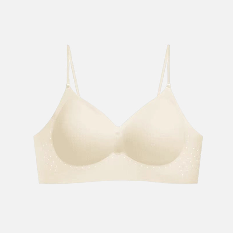 Women's Seamless Wireless Bra with Convertible Straps