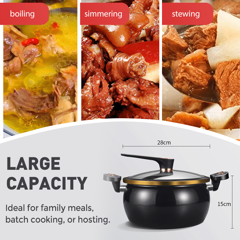 🔥Large Capacity Micro-Pressure Enamel Soup Pot