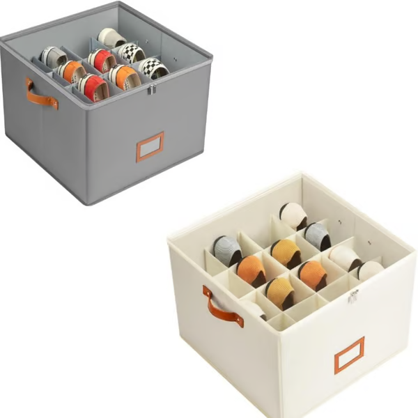 ⏰🔥 LIMITED TIME 50% OFF! 👟 Fabric Shoe Organiser Storage Box – Foldable, Large Capacity, Dustproof & Breathable for Closets & Bedrooms 🧺✨