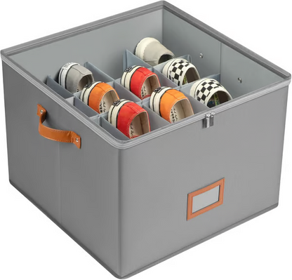 ⏰🔥 LIMITED TIME 50% OFF! 👟 Fabric Shoe Organiser Storage Box – Foldable, Large Capacity, Dustproof & Breathable for Closets & Bedrooms 🧺✨