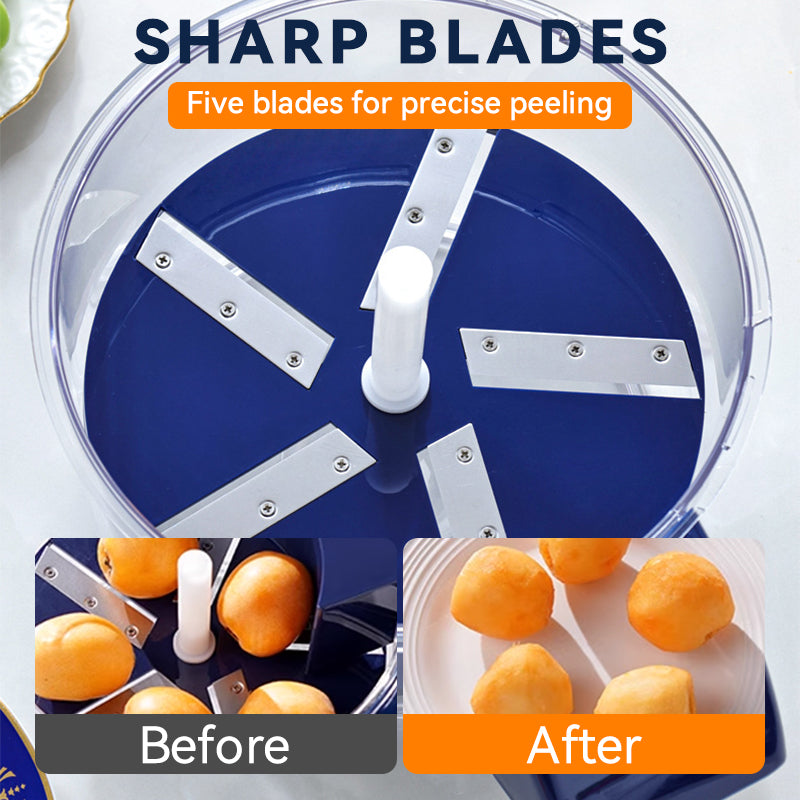 🔪 50% OFF NOW! 🍎 Transparent Electric Fruit & Vegetable Peeler 🥕✨⚡