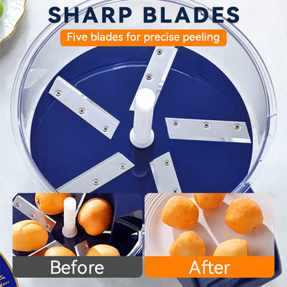 🔪 50% OFF NOW! 🍎 Transparent Electric Fruit & Vegetable Peeler 🥕✨⚡