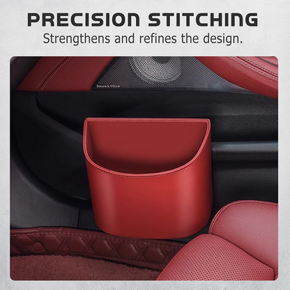 🚗50% OFF HOT SALE✨Universal PU Leather Car Door Cup Holder, Clip‑On Wide‑Mouth Car Storage Organizer for Drinks, Umbrella, Phone, Multi‑Purpose Car Interior Accessory