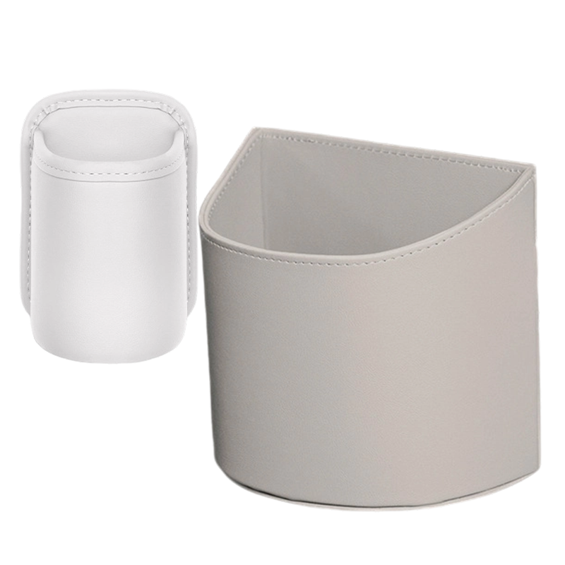 🚗50% OFF HOT SALE✨Universal PU Leather Car Door Cup Holder, Clip‑On Wide‑Mouth Car Storage Organizer for Drinks, Umbrella, Phone, Multi‑Purpose Car Interior Accessory