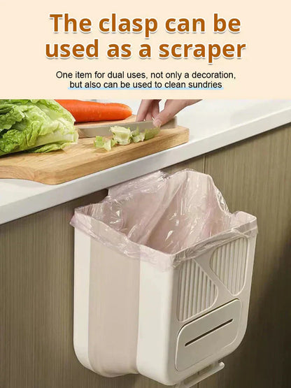 🥡Limited-time 50% OFF🥦Folding Hanging Kitchen Waste Trash Can🗑️