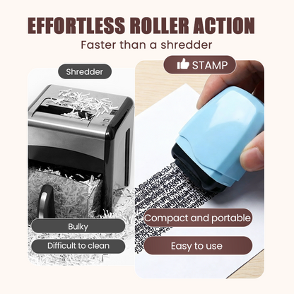 🛡️ BUY 1 GET 1 FREE! 🔏 Privacy Roller Stamp – Hides Personal Info Instantly, Refillable & Portable – No Shredding Needed – Keep Your Data Safe ✨