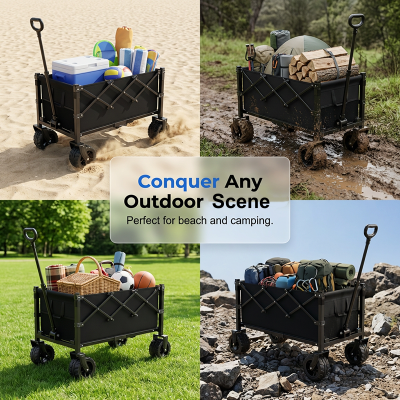 📢📢50% OFF !! ⏰Collapsible Wagon Cart with Wheels