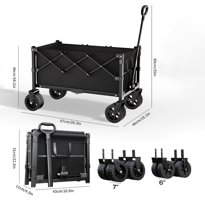📢📢50% OFF !! ⏰Collapsible Wagon Cart with Wheels