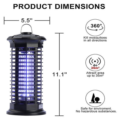 🦟 50% OFF NOW! ⚡ High-Efficiency Electric Bug Zapper Lamp – Powerful UV Light, Safe for Indoor & Outdoor Use 🏠