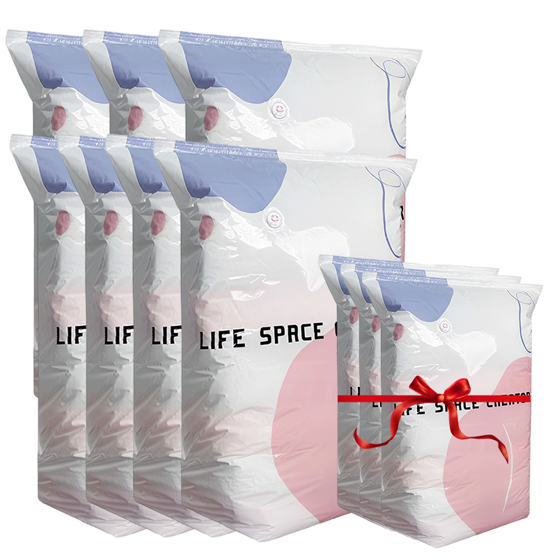 🔥💨 50% OFF! 🧳 No-Pump Vacuum Storage Bags – 3 Second Compression, 90% Space Saved, Air Valve Design – PA+PE Anti-Mould & Moisture Proof – for Clothes, Bedding, Travel – Extra Large Sizes