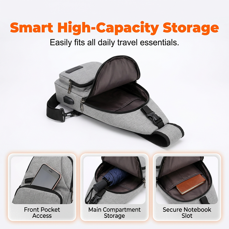 🎒 50% OFF NOW! ⛰️ Outdoor Sport Sling Pack – Multifunctional & USB port – Durable, lightweight – perfect for cycling, commuting or travel 🚴‍♂️✨