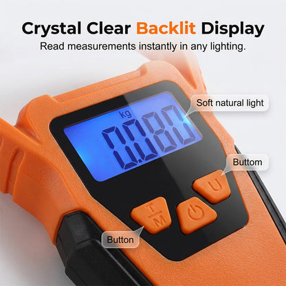 ⚖️ LIMITED-TIME 49% OFF! ✨ Portable Electronic Scale – 50kg, Backlit, for Luggage & Fishing 🎣
