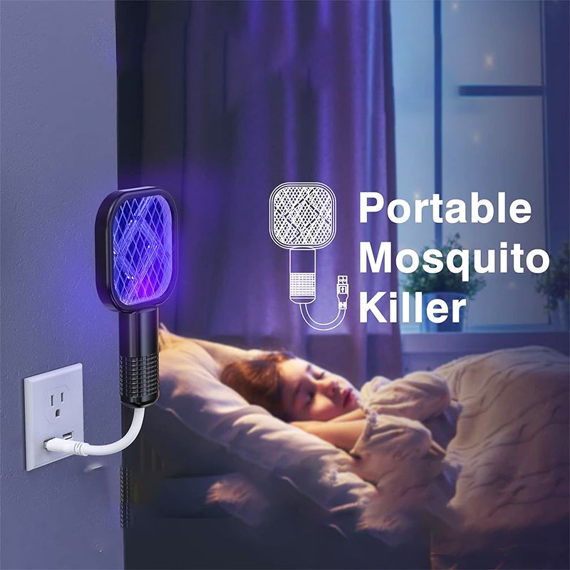 ⚡ LIMITED-TIME 50% OFF! ✨ Mini USB Electric Mosquito Killer Trap – High-Voltage Grid, UV Light, Safe for Kids & Pets 🦟