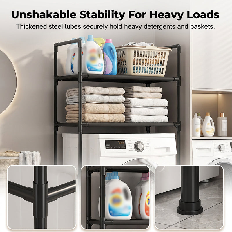 🔥New Hot Selling❤️‍🔥No-Drill Bathroom & Laundry Organizer Shelf