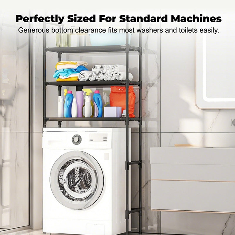 🔥New Hot Selling❤️‍🔥No-Drill Bathroom & Laundry Organizer Shelf