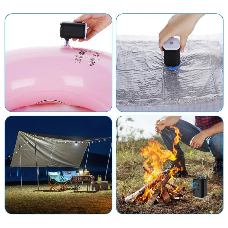 🔦 50% OFF NOW! 🏕️ Rechargeable Camping Air Pump – LED light & fast inflation – Compact & portable – perfect for airbeds, pools or tires 🔋✨