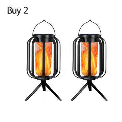 ☀️ Solar Flicker Flame Lantern - Waterproof & Automatic - Realistic warm light, perfect for patios, gardens or paths - no cable needed 🌙