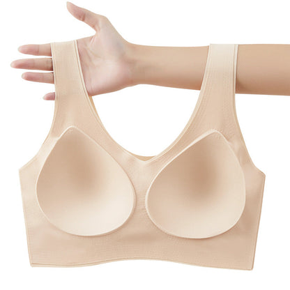 Seamless, comfortable, one-piece bra with a push-up effect