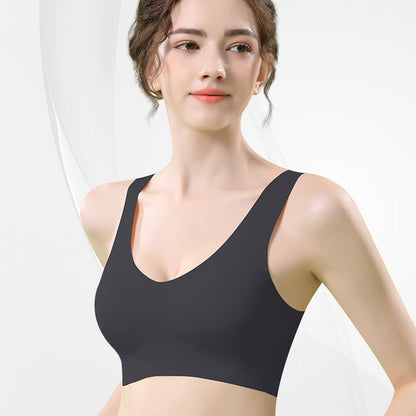 Seamless, comfortable, one-piece bra with a push-up effect