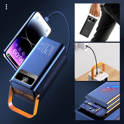 💥50% OFF!⛺🔋 60000mAh High Capacity Power Bank with LED Light