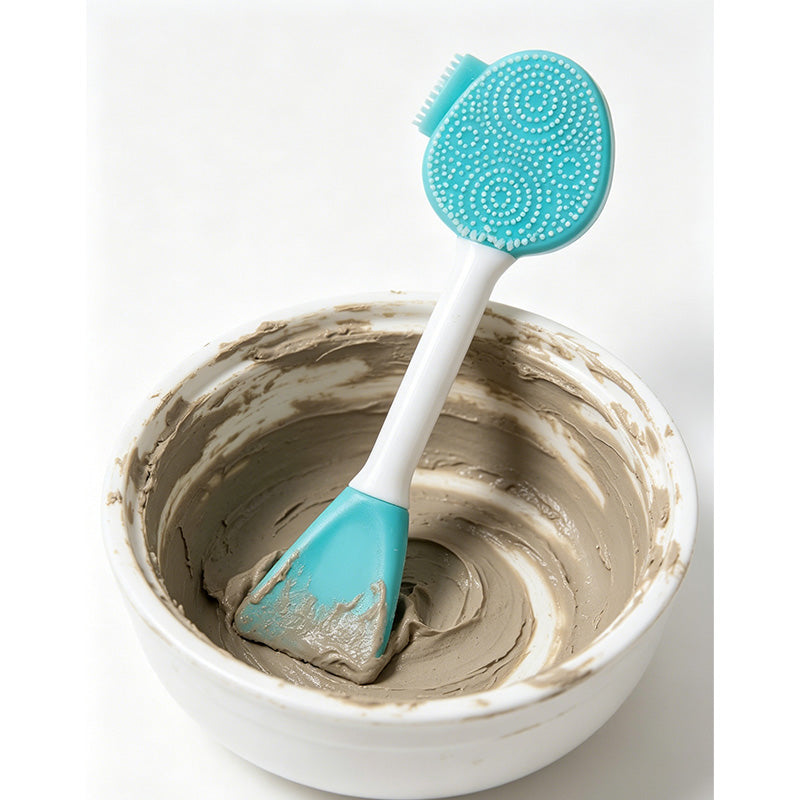 🧼 Last Day Special Price £8.99 ! 🔥Buy 1 Get 1 Free🎁2-in-1 Silicone Face Mask Brush & Cleanser✨