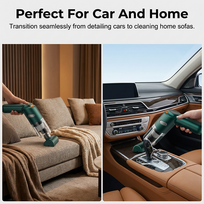 🚗50% OFF NOW ! 💨10000Pa Cordless Handheld Vacuum – Washable Filter & Multi-Nozzle Kit, Portable Powerful Suction Car & Home Cleaner