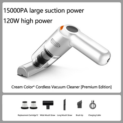 🚗50% OFF NOW ! 💨10000Pa Cordless Handheld Vacuum – Washable Filter & Multi-Nozzle Kit, Portable Powerful Suction Car & Home Cleaner