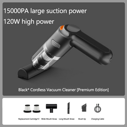 🚗50% OFF NOW ! 💨10000Pa Cordless Handheld Vacuum – Washable Filter & Multi-Nozzle Kit, Portable Powerful Suction Car & Home Cleaner