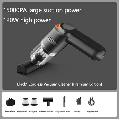 🚗50% OFF NOW ! 💨10000Pa Cordless Handheld Vacuum – Washable Filter & Multi-Nozzle Kit, Portable Powerful Suction Car & Home Cleaner